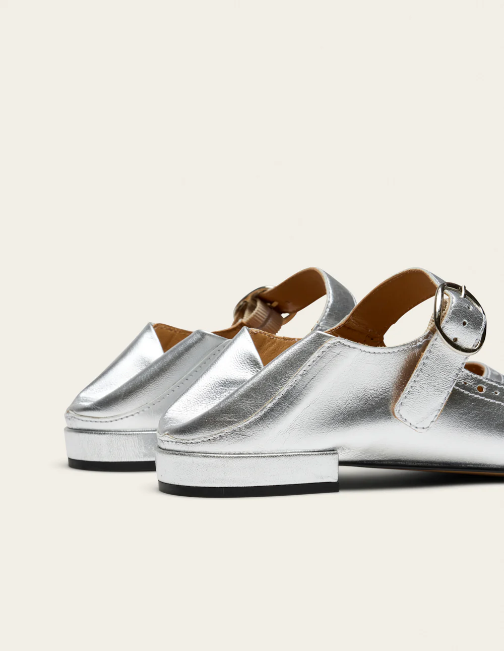 Ballerines Lali - Cuir argenté - Image 6
