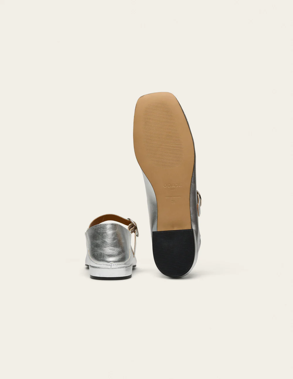 Ballerines Lali - Cuir argenté - Image 8