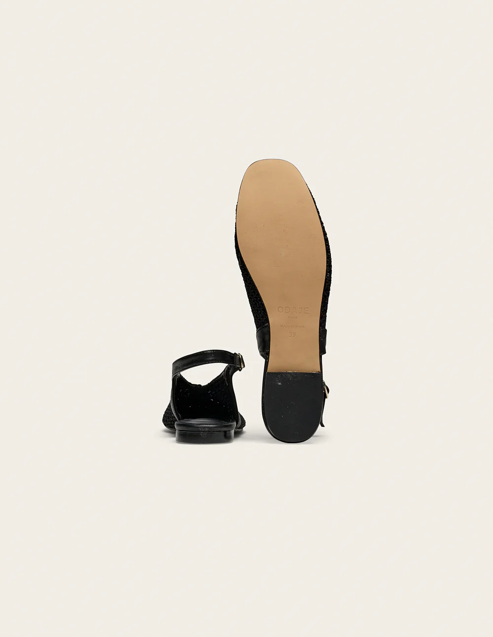 Ballerines Mahana - Tressé noir - Image 4