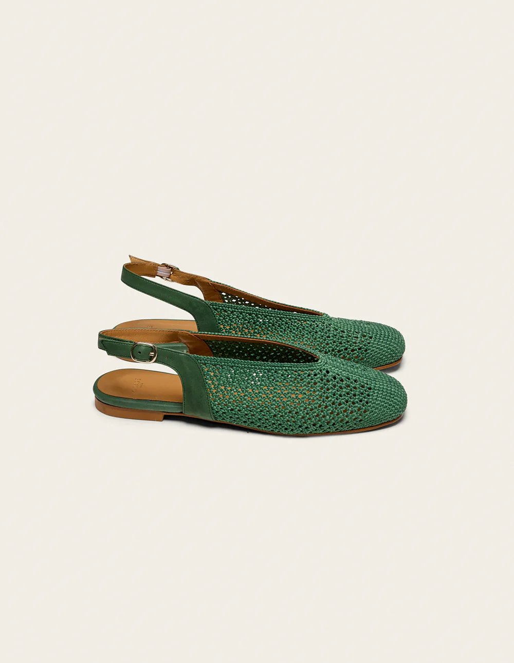 Ballerines Mahana - Tressé vert - Image 2