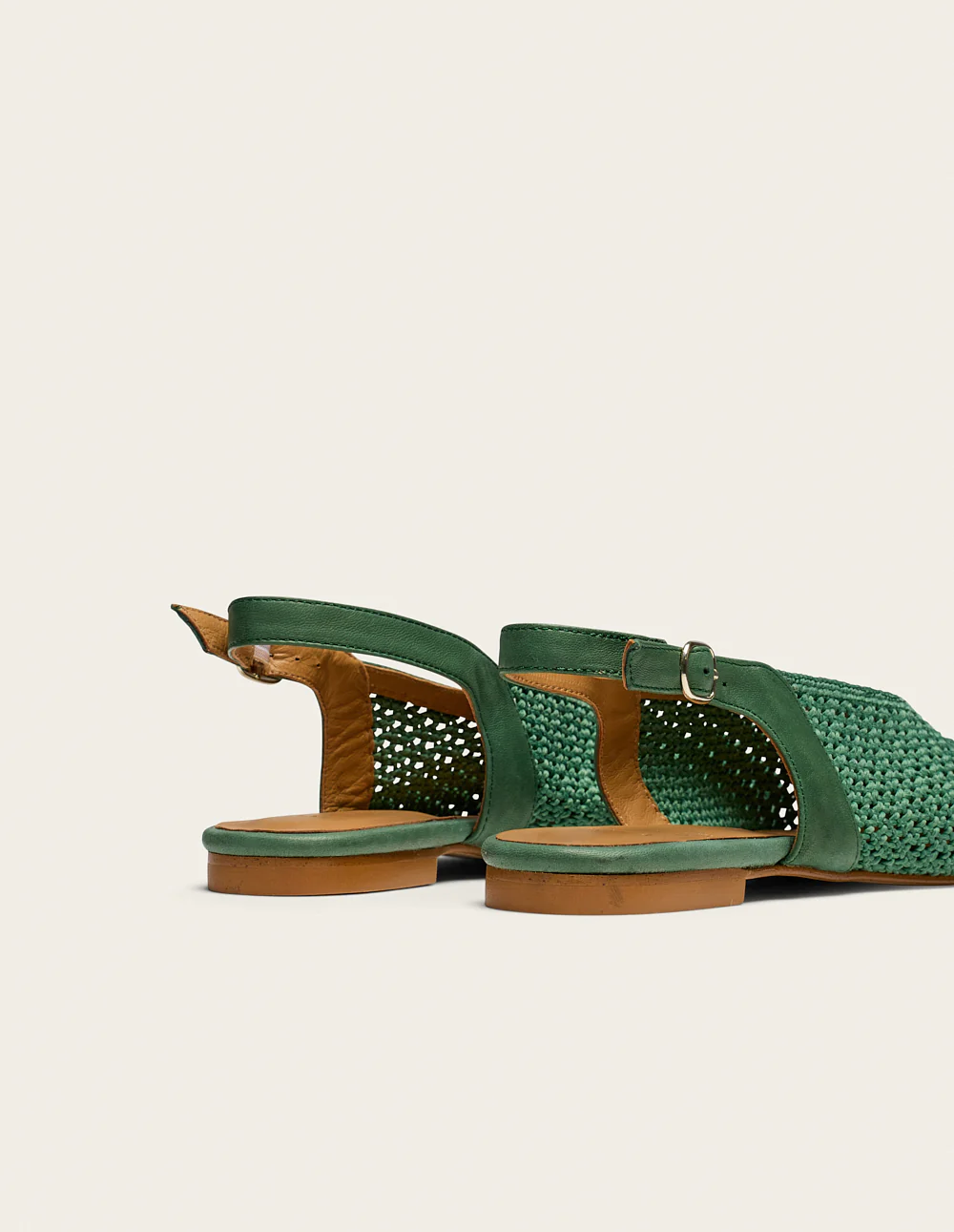 Ballerines Mahana - Tressé vert - Image 4