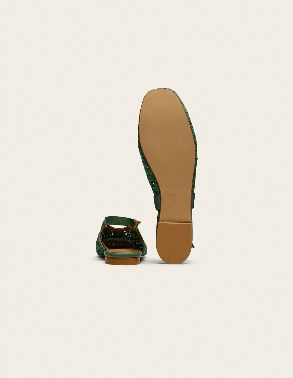 Ballerines Mahana - Tressé vert - Image 6