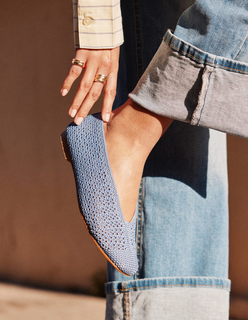 Ballerines Mahi - Tressé bleu - Image 4