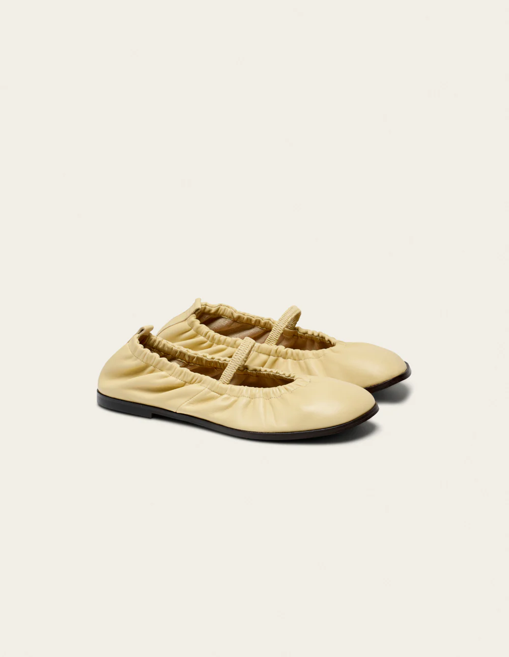 Ballerines Miluna - Cuir amande - Image 2
