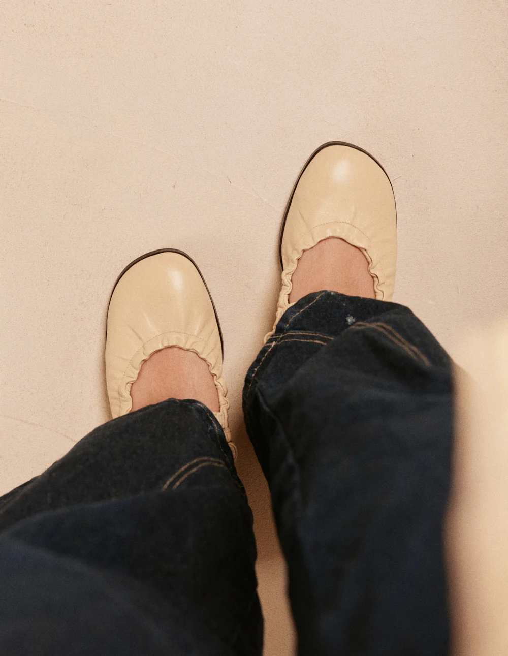 Ballerines Miluna - Cuir amande - Image 3