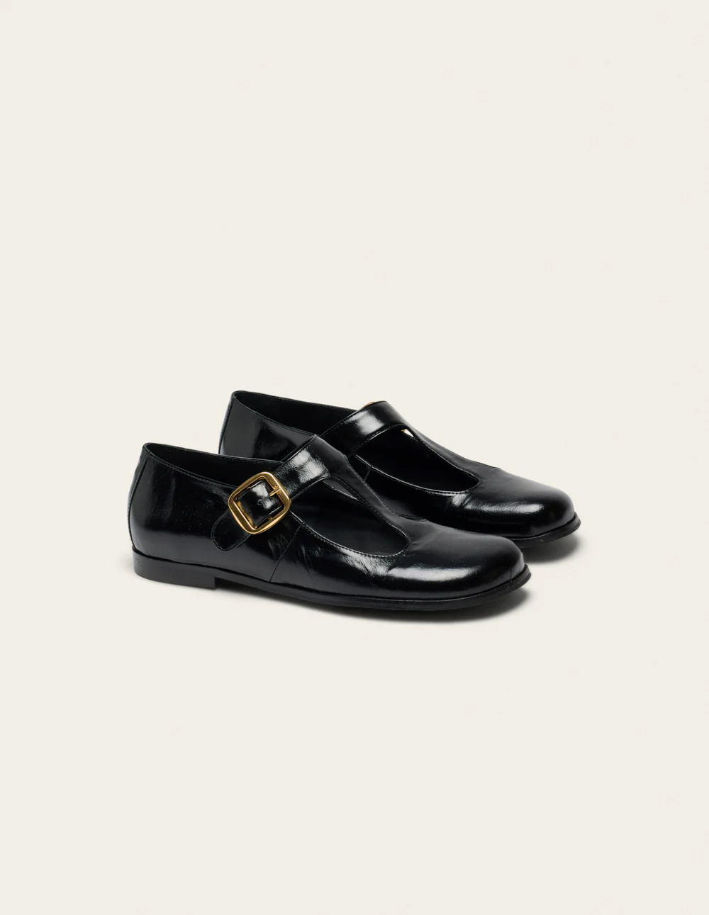 Ballerines Opal - Cuir plissé noir - Image 3