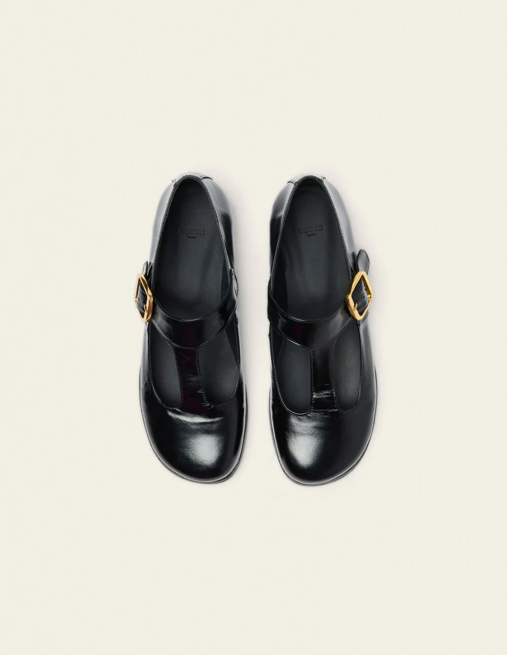Ballerines Opal - Cuir plissé noir - Image 5
