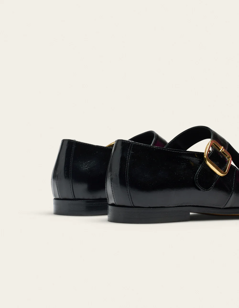 Ballerines Opal - Cuir plissé noir - Image 6