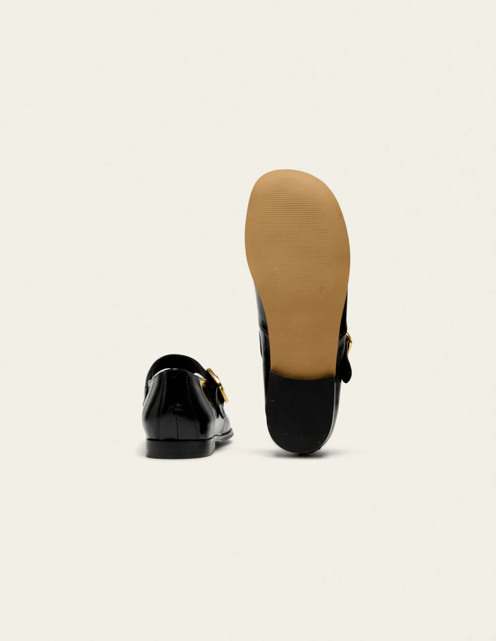 Ballerines Opal - Cuir plissé noir - Image 7