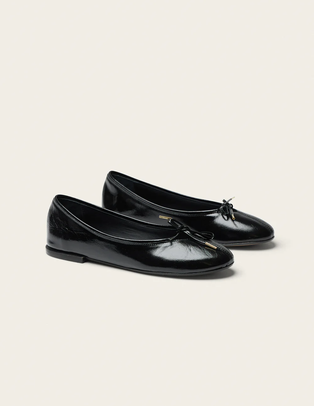 Ballerines Palea - Cuir plissé noir - Image 3