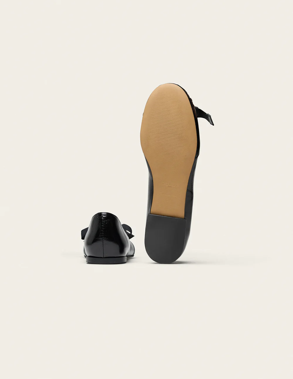 Ballerines Sana - Cuir plissé noir - Image 8