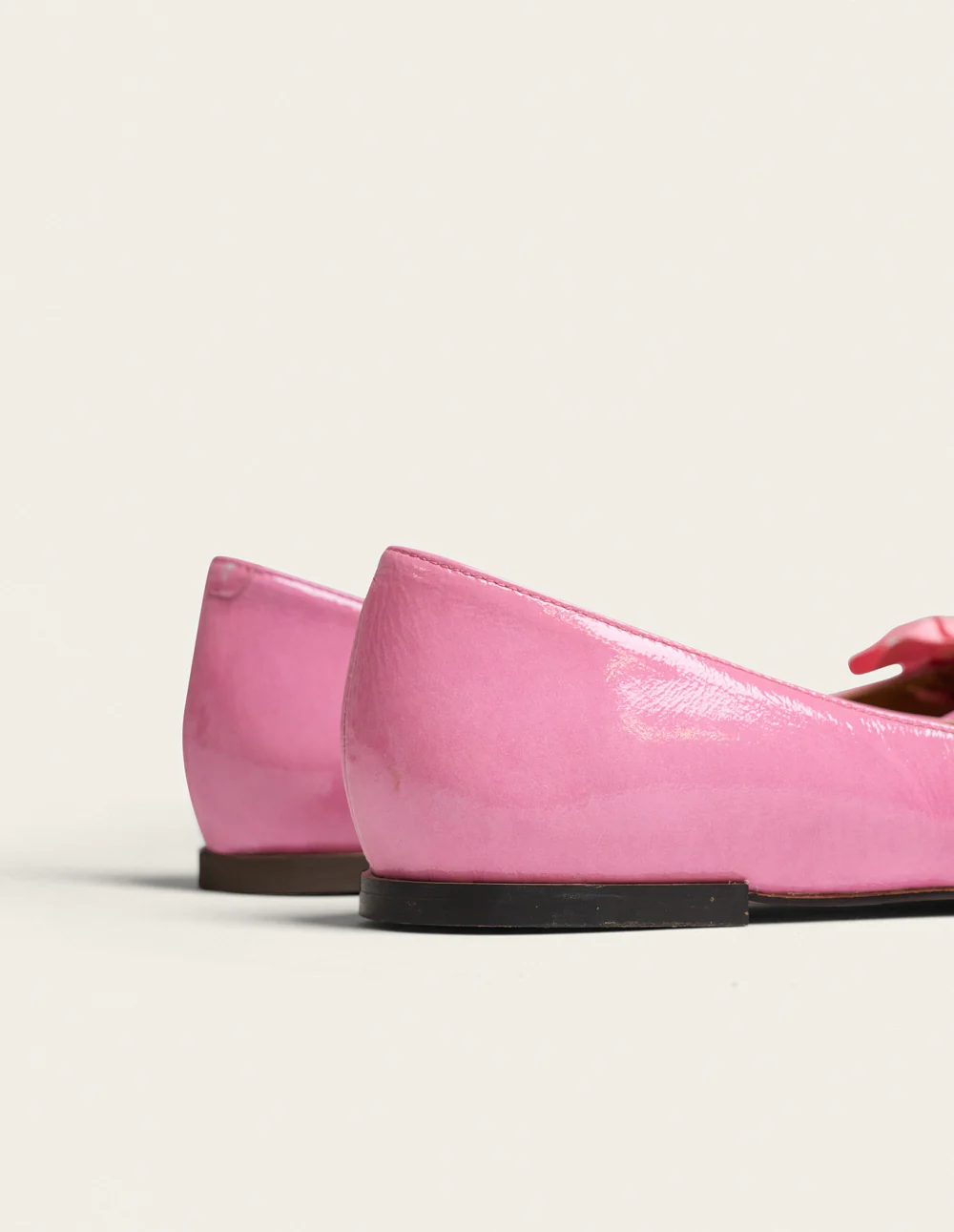 Ballerines Sana - Cuir plissé verni rose - Image 4