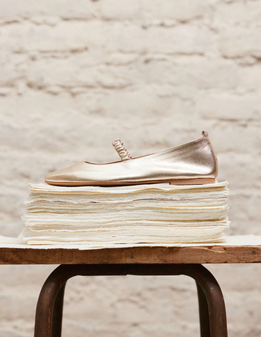 Ballerines Serra - Cuir doré