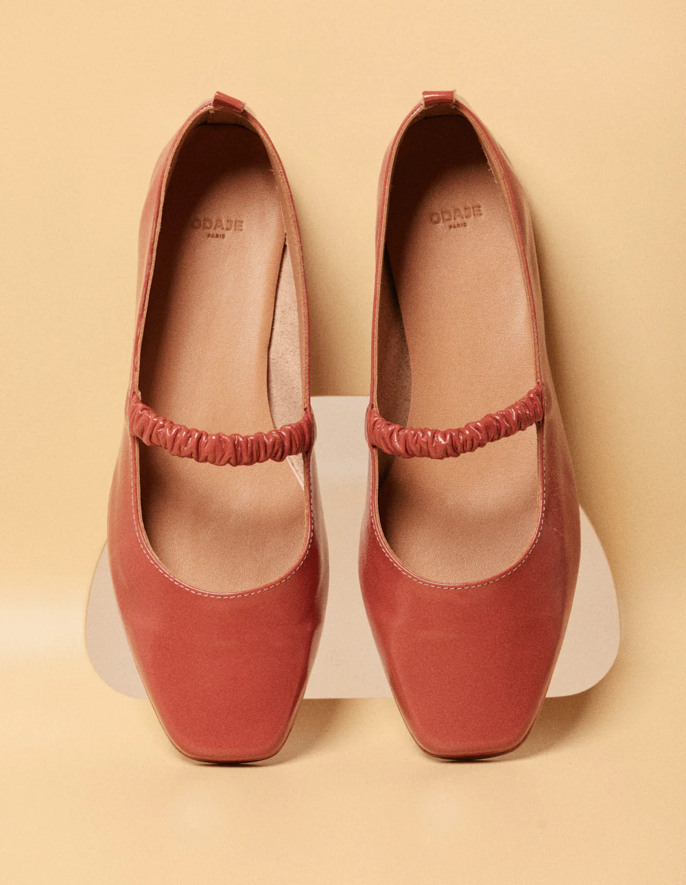 Ballerines Serra - Cuir plissé verni rose - Image 7