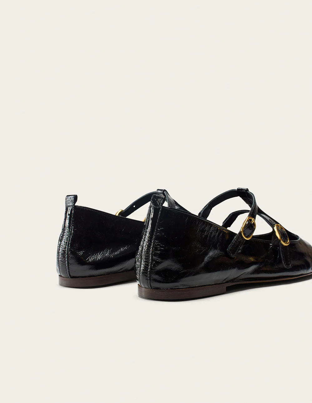Ballerines Sira - Cuir plissé noir - Image 5