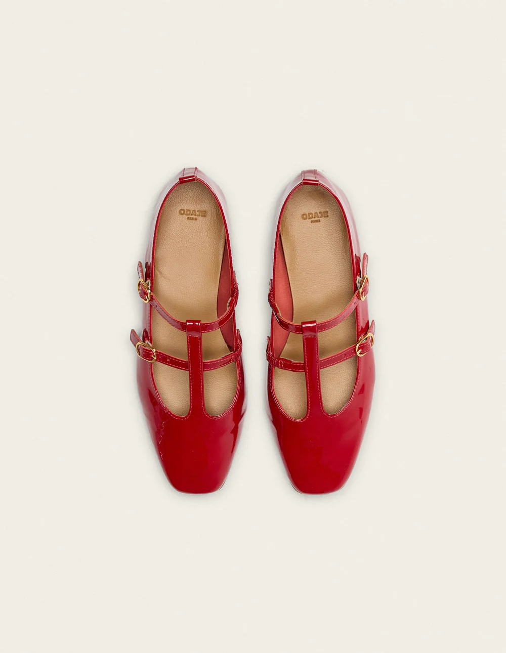 Ballerines Sira - Cuir verni rouge - Image 2