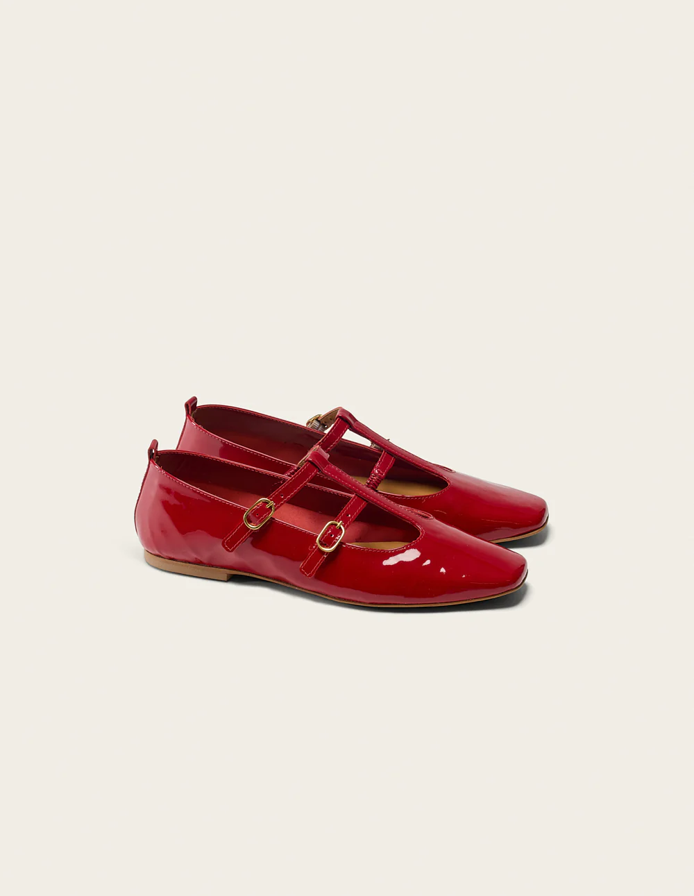 Ballerines Sira - Cuir verni rouge - Image 3