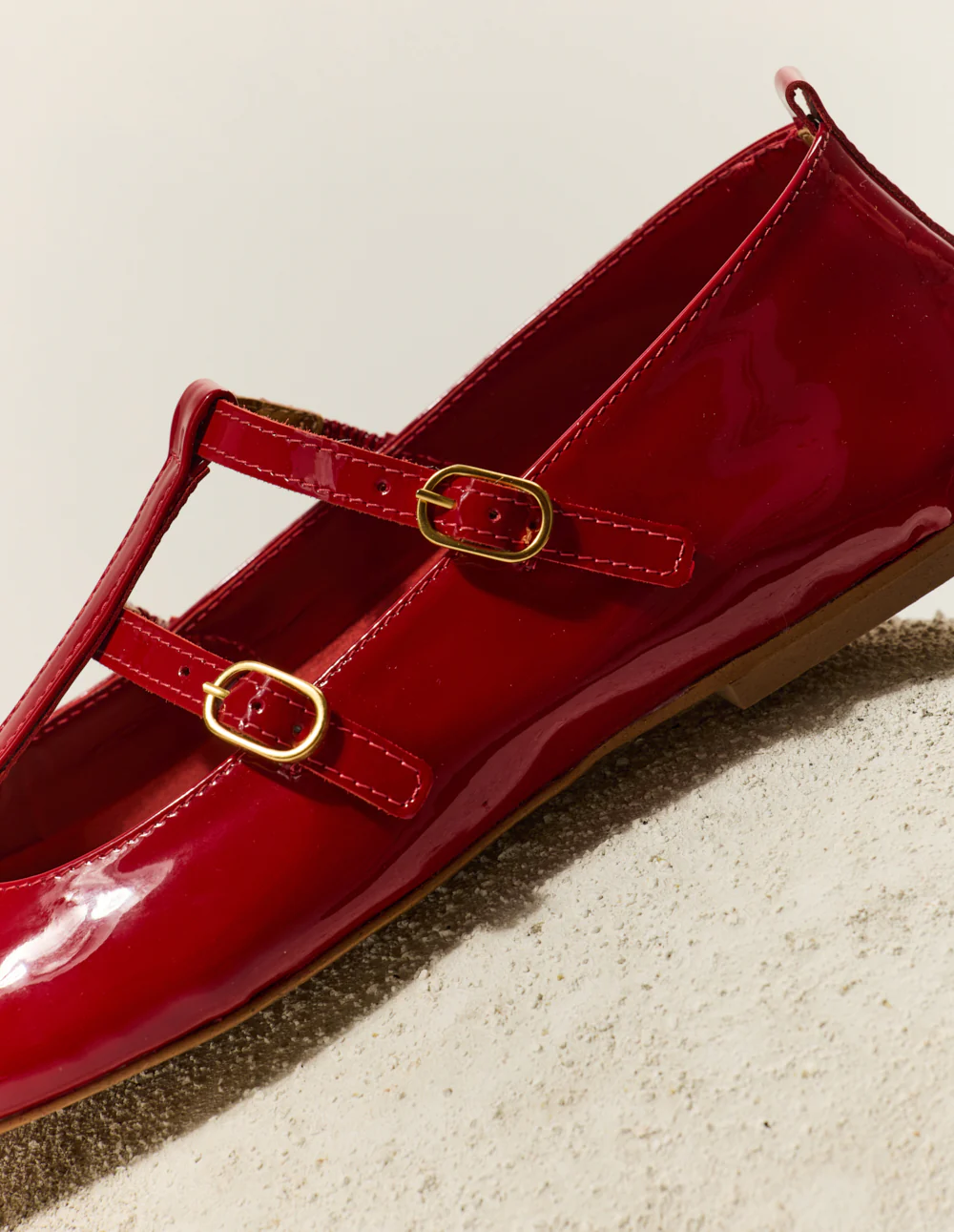 Ballerines Sira - Cuir verni rouge - Image 4