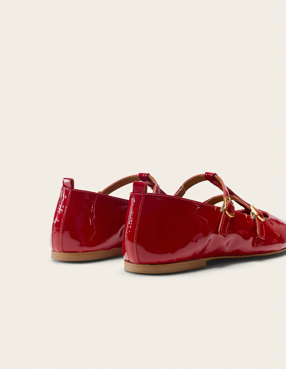 Ballerines Sira - Cuir verni rouge - Image 5
