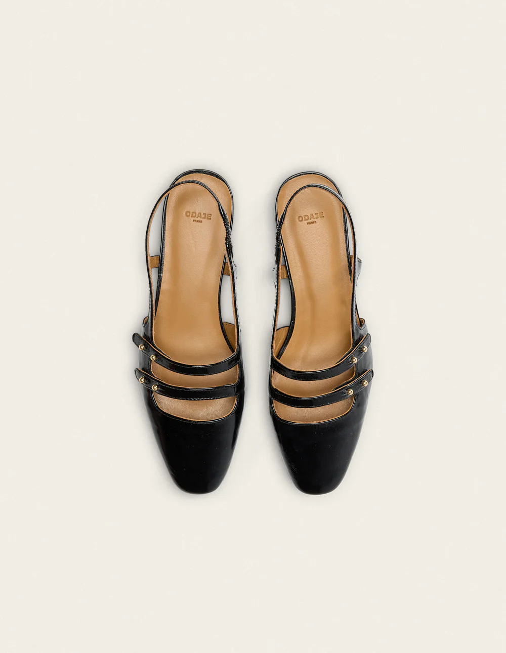 Ballerines Soli - Cuir plissé noir - Image 6