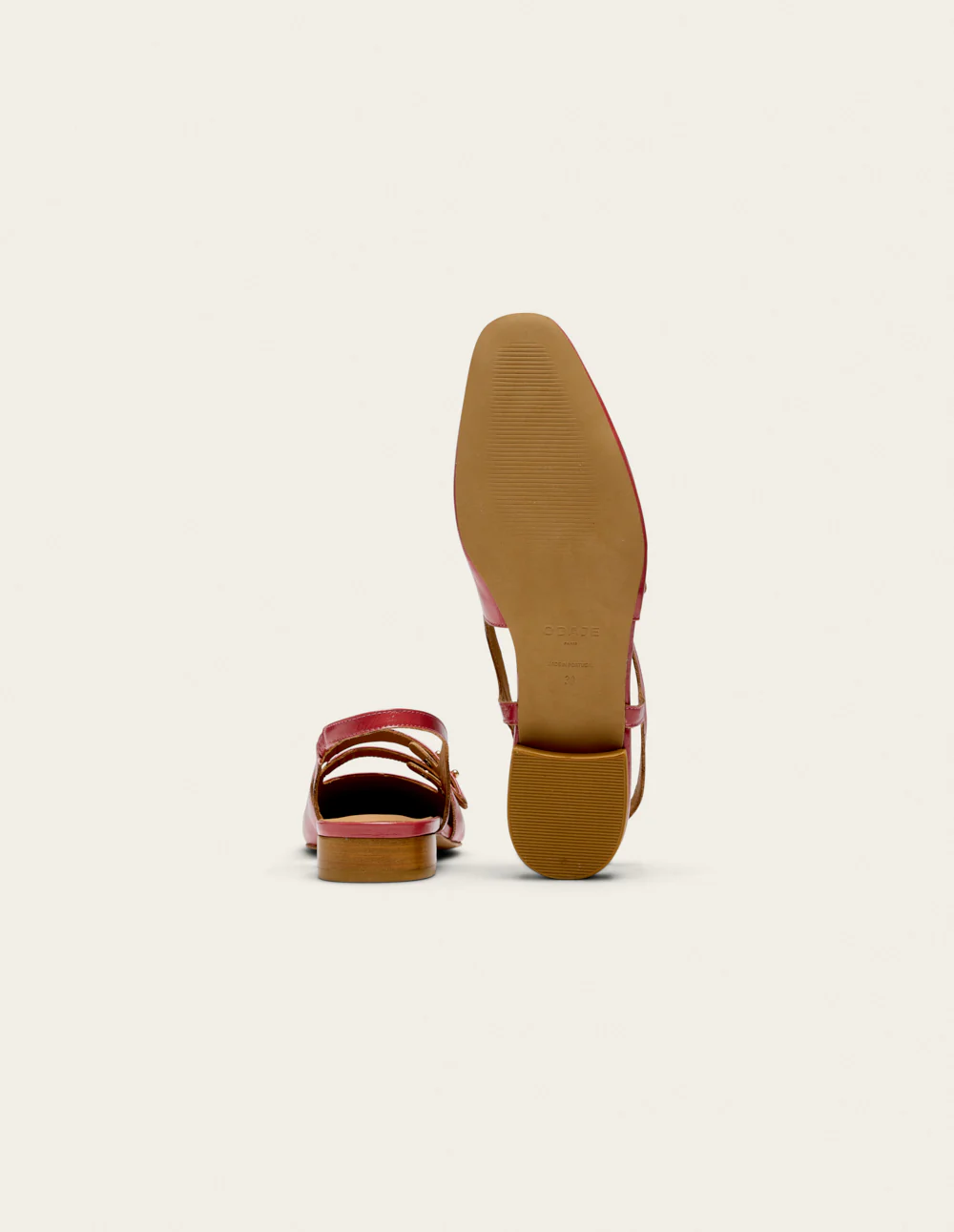 Ballerines Soli - Cuir plissé verni rose - Image 4
