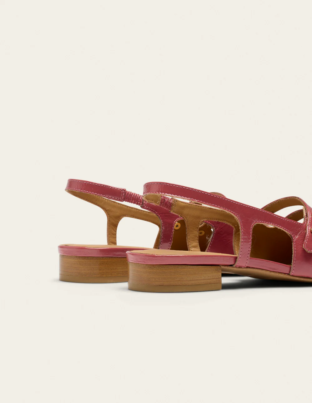 Ballerines Soli - Cuir plissé verni rose - Image 5