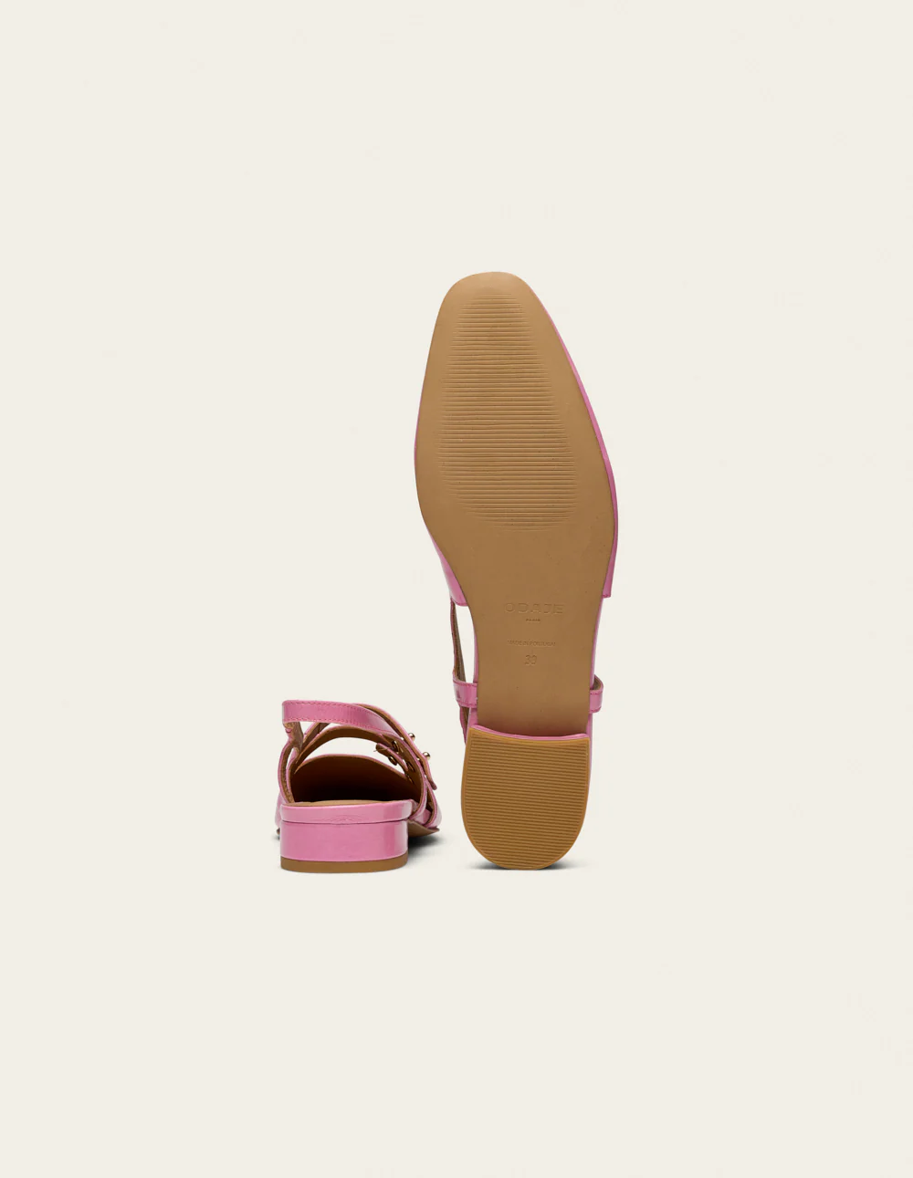 Ballerines Soli - Cuir verni plisse rose - Image 6