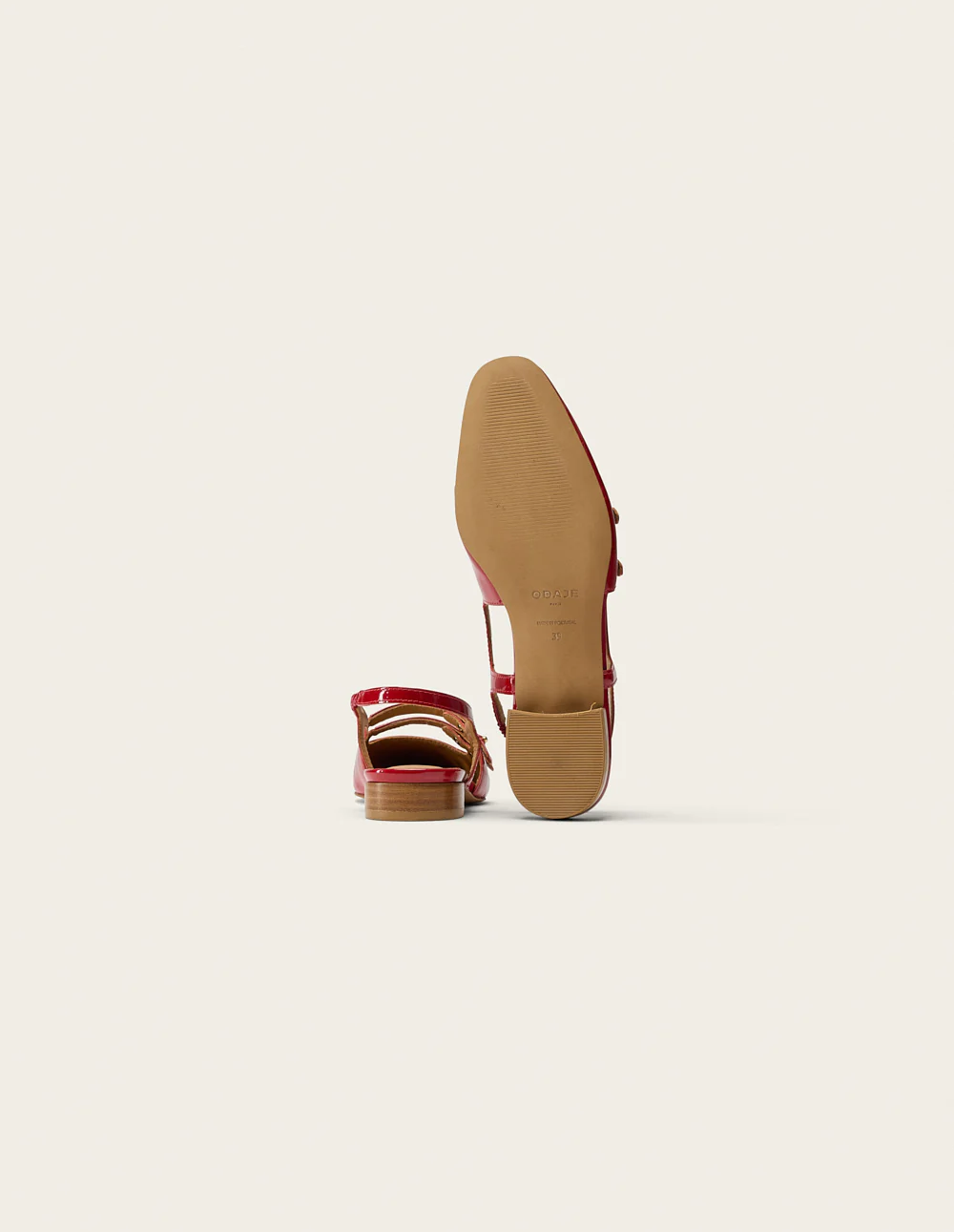 Ballerines Soli - Cuir verni rouge - Image 6