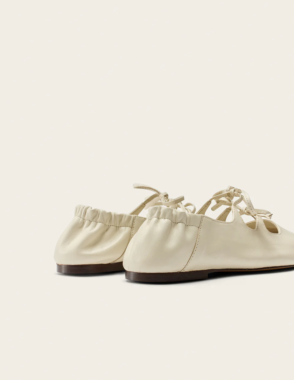 Ballerines Tula - Cuir écru - Image 3