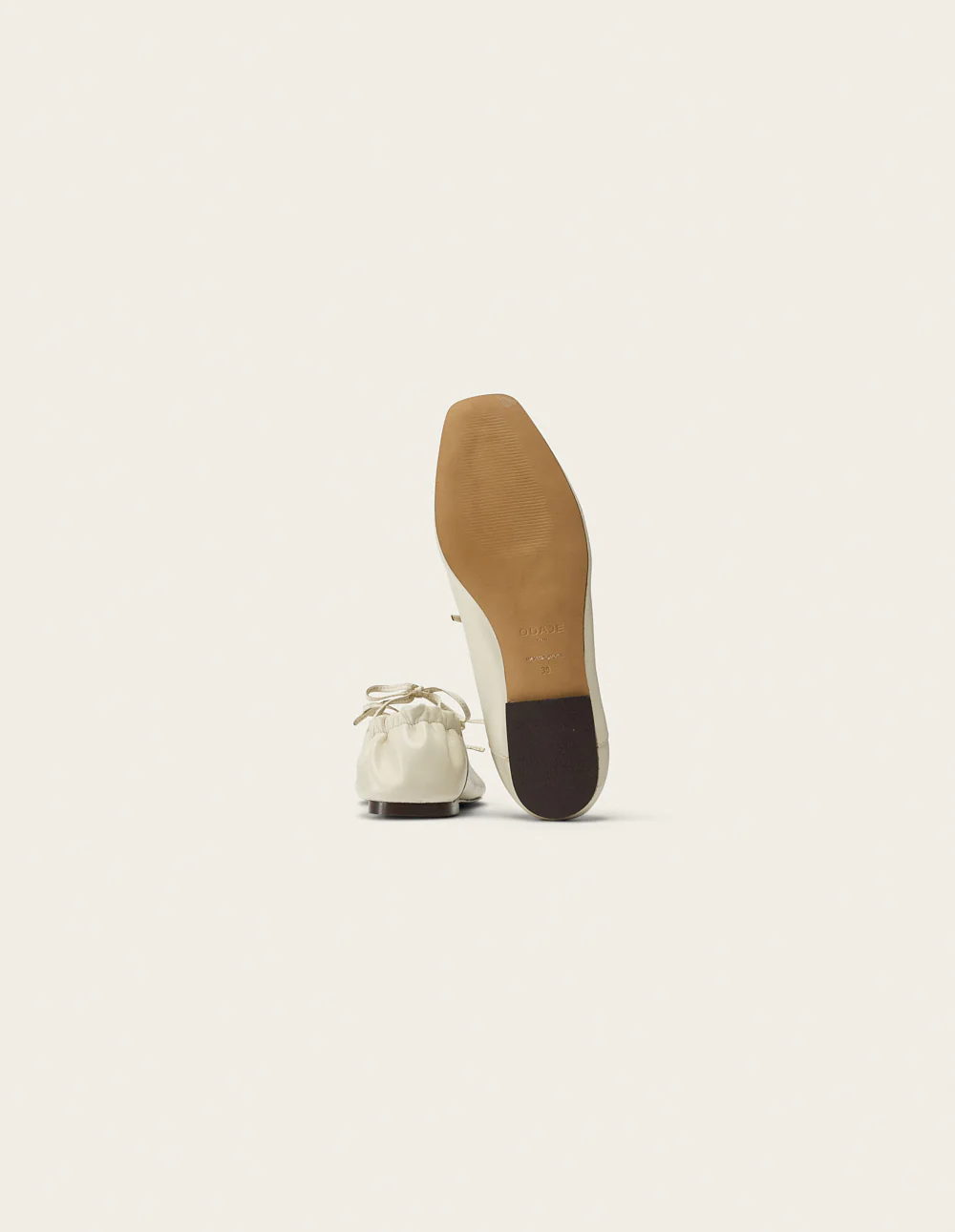 Ballerines Tula - Cuir écru - Image 4