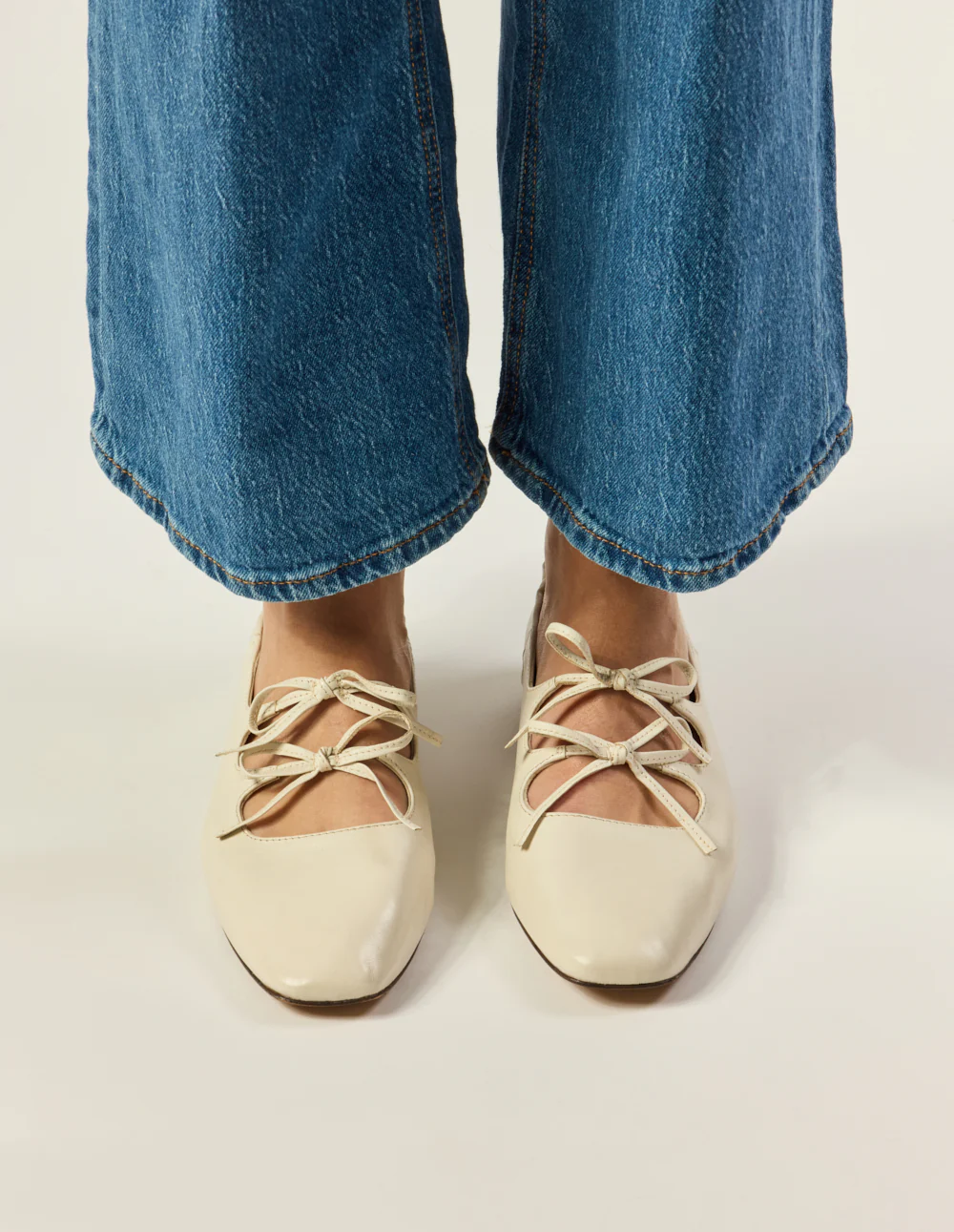 Ballerines Tula - Cuir écru - Image 6