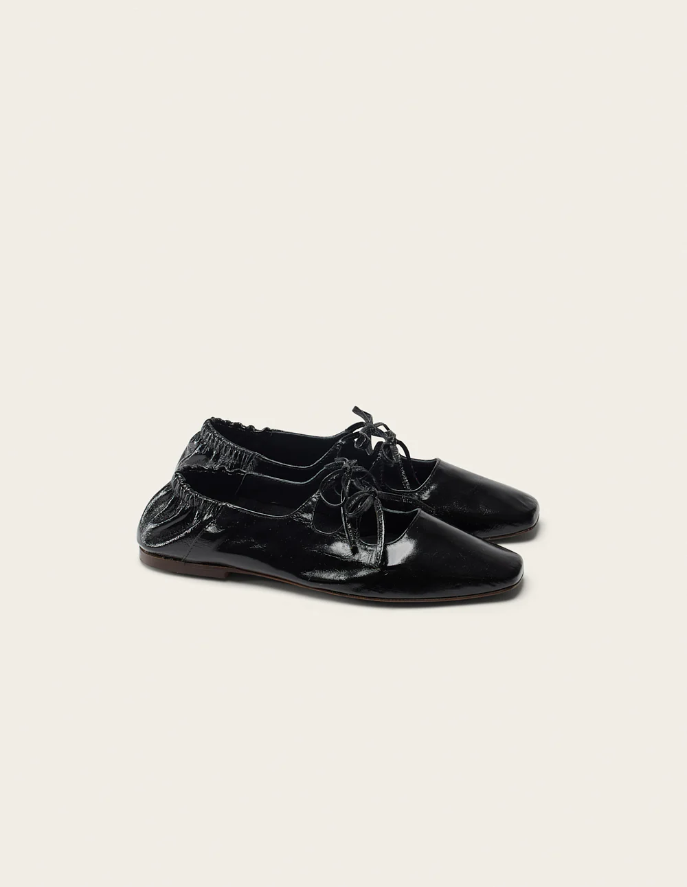 Ballerines Tula - Cuir plissé noir - Image 3