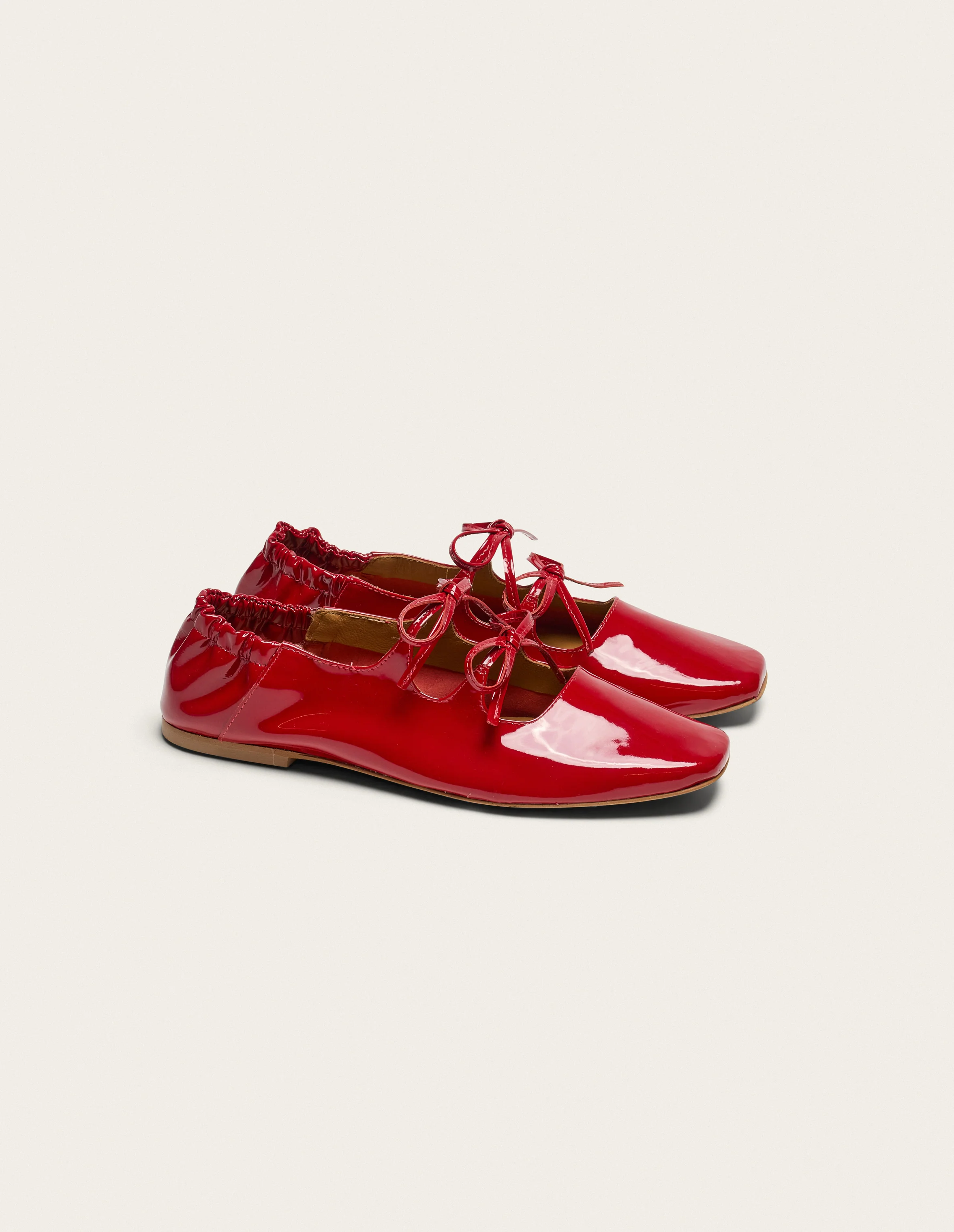 Ballerines Tula - Cuir verni rouge - Image 3