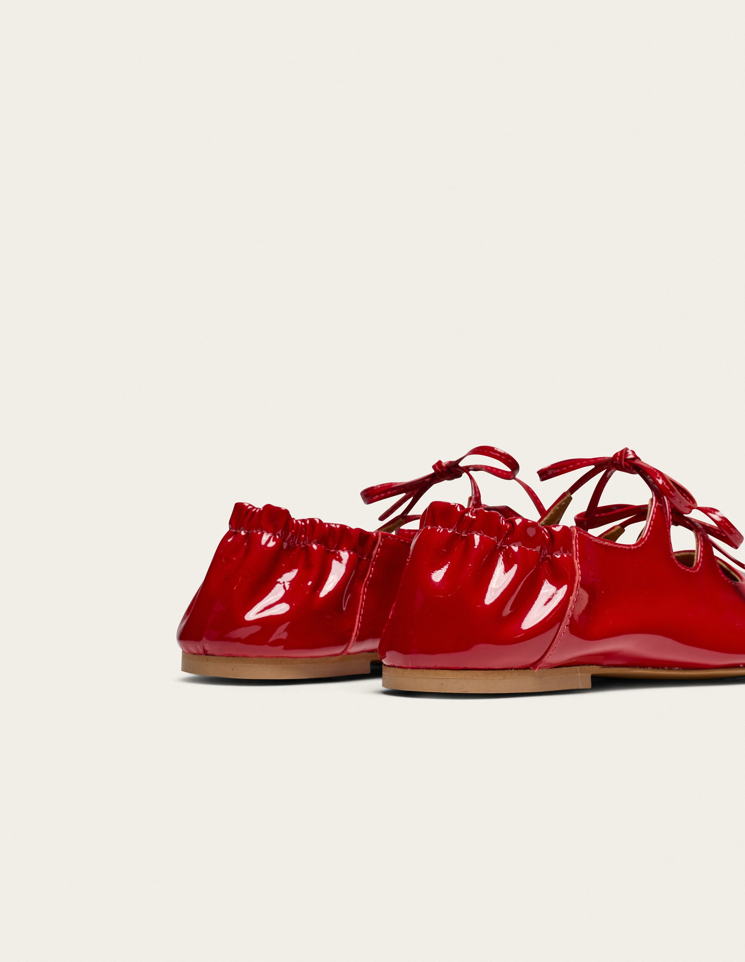 Ballerines Tula - Cuir verni rouge - Image 4