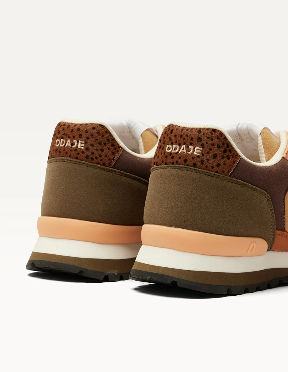 Baskets basses Aline - Kaki cognac bordeaux - Image 4