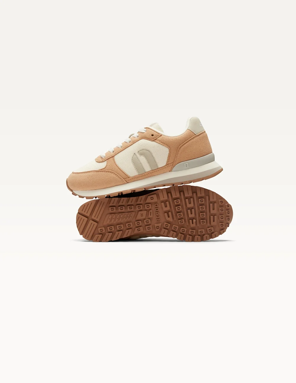 Baskets basses Aline - Nude blanc - Image 4
