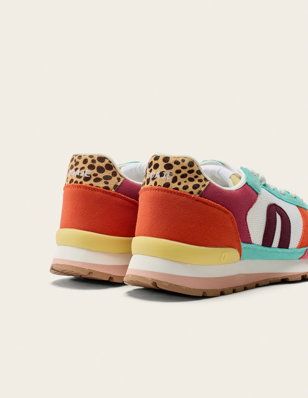 Baskets basses Aline - Rose blanc canard - Image 4