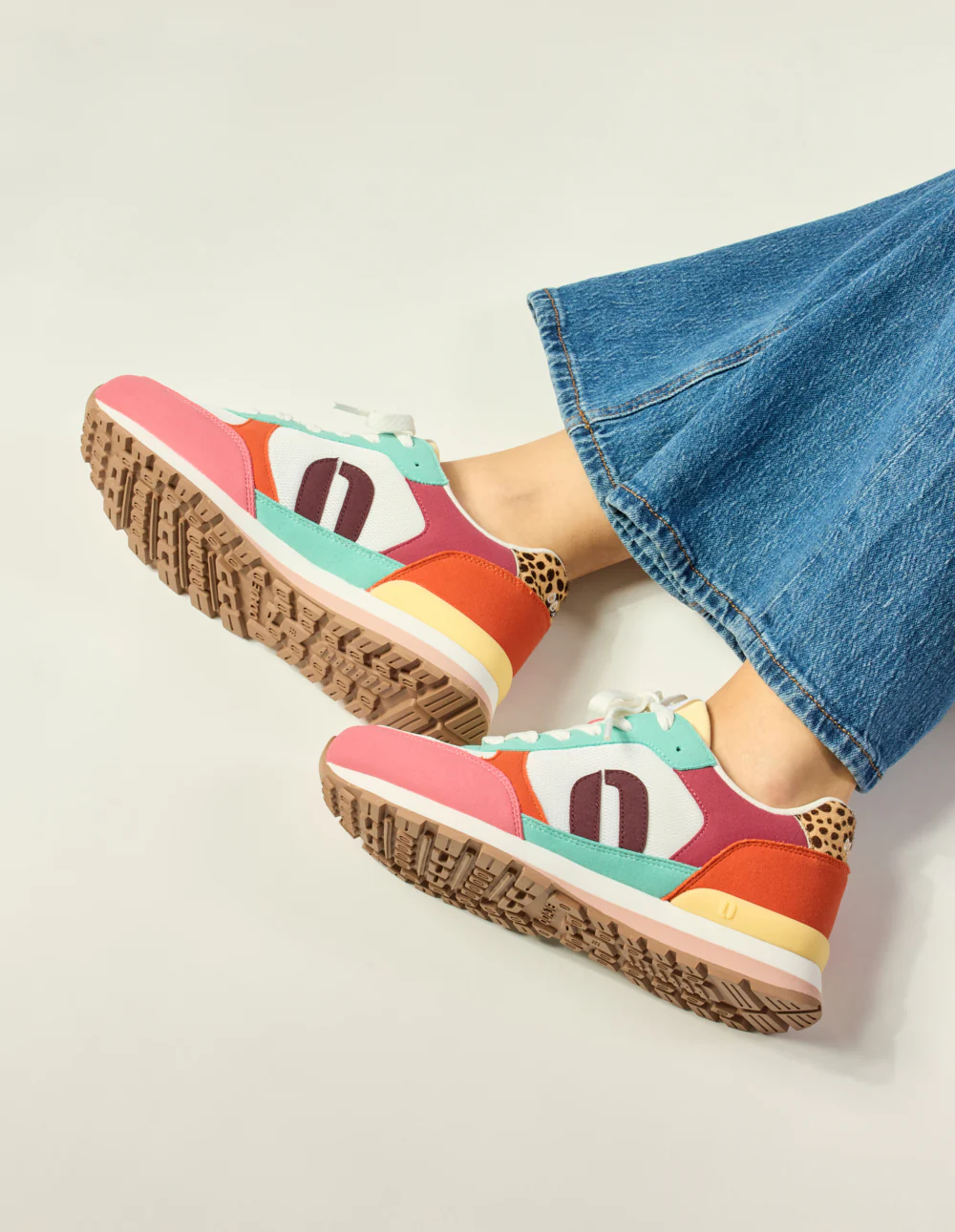 Baskets basses Aline - Rose blanc canard - Image 6