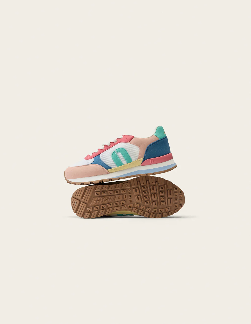 Baskets basses Aline - Rose clair blanc rose - Image 3