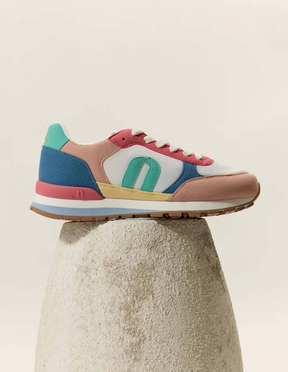 Baskets basses Aline - Rose clair blanc rose - Image 5