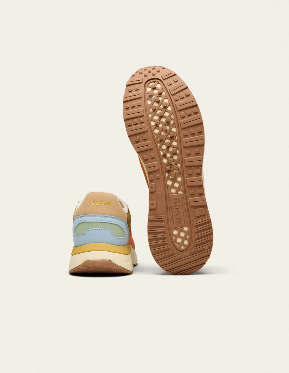 Baskets basses Anael - Ciel marron pistache - Image 7