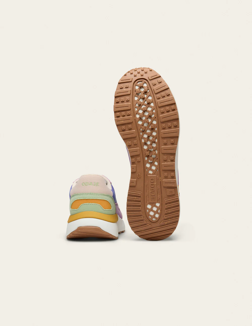 Baskets basses Anaelle - Nude camel fuchsia - Image 7