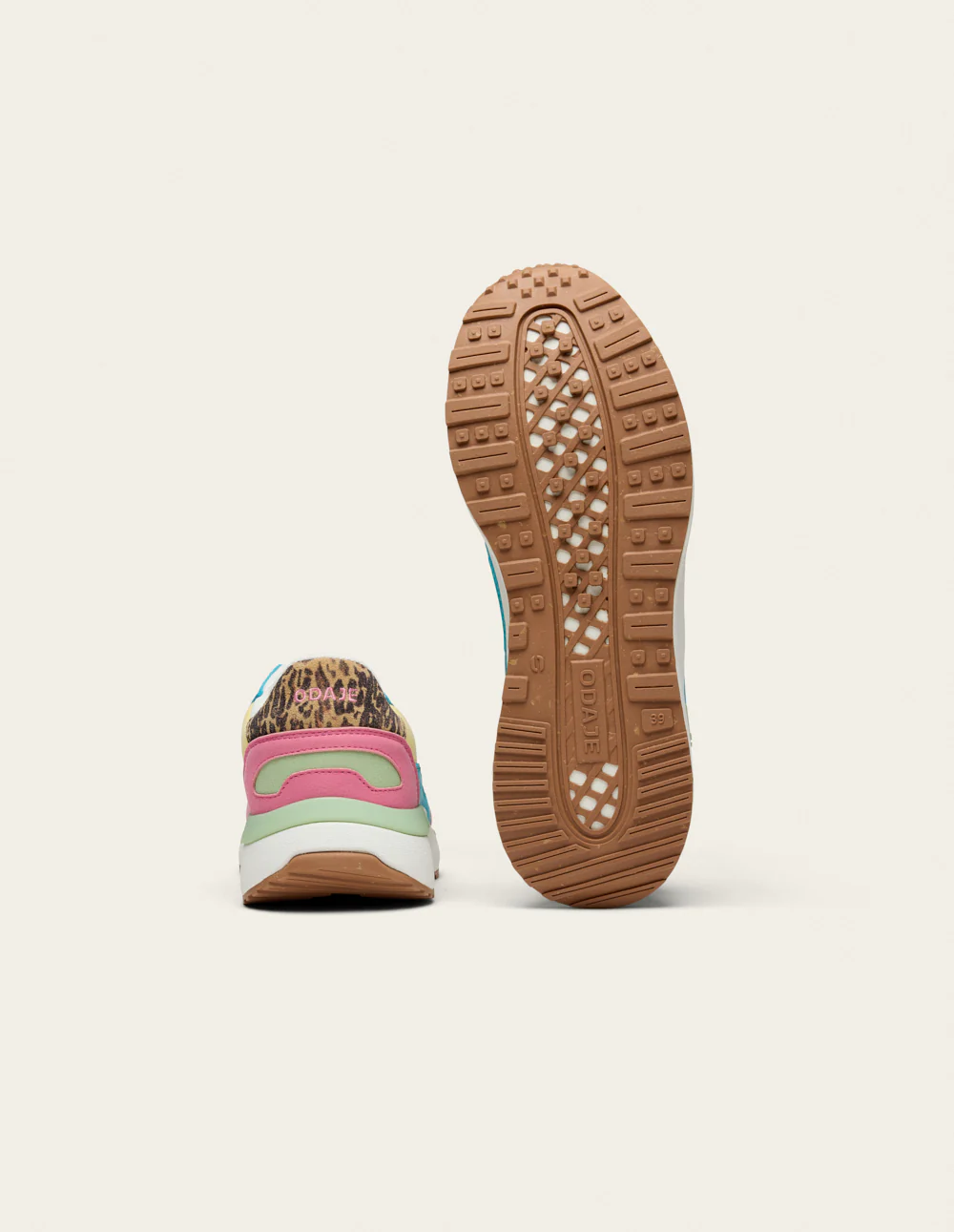 Baskets basses Anaelle - Rose citron pistache - Image 8