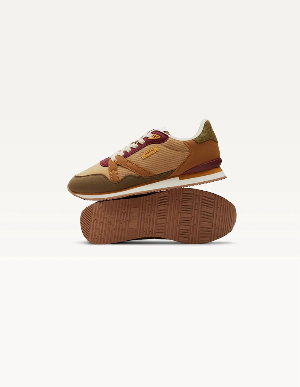 Baskets basses André - Kaki beige marron clair - Image 4