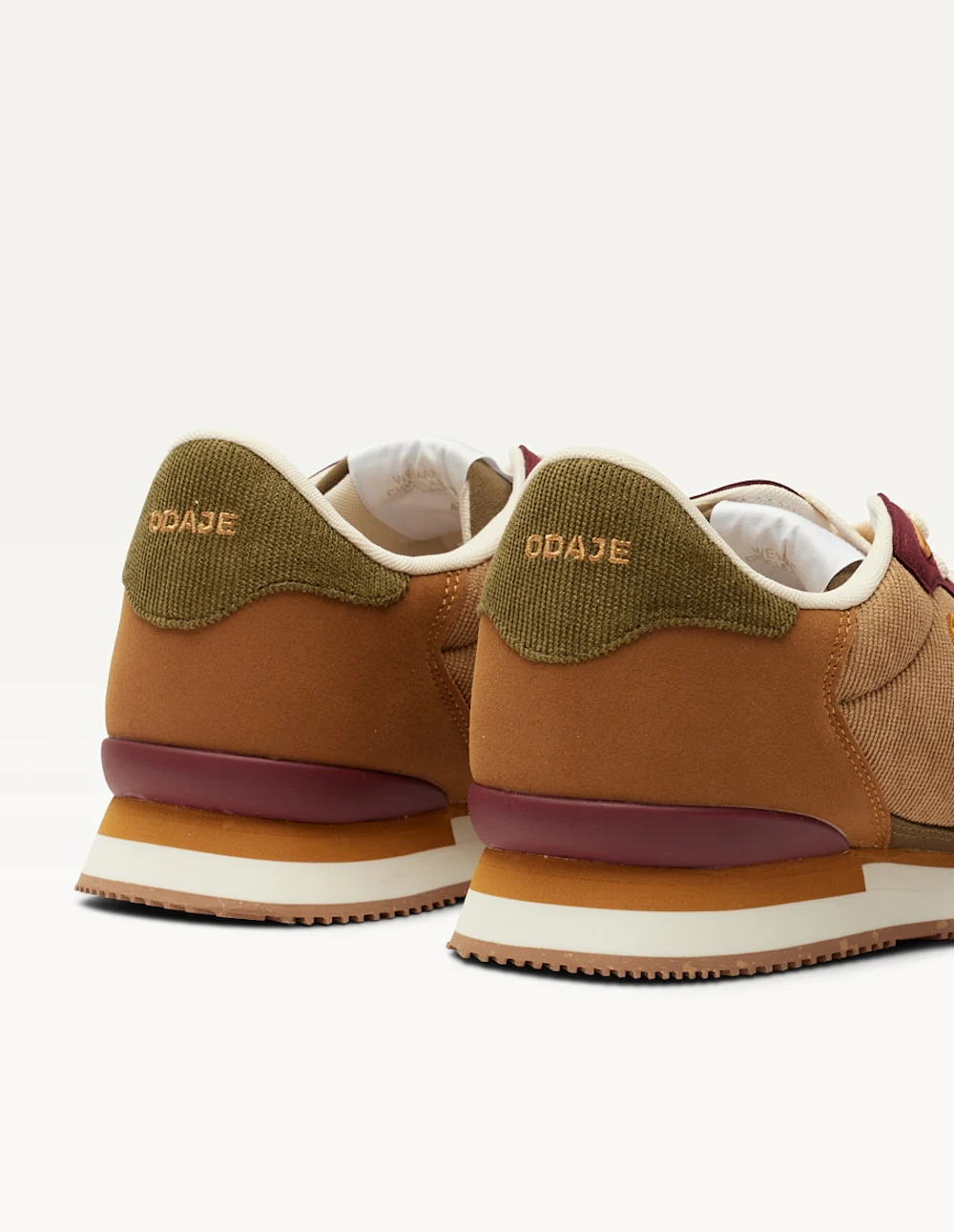 Baskets basses André - Kaki beige marron clair - Image 5