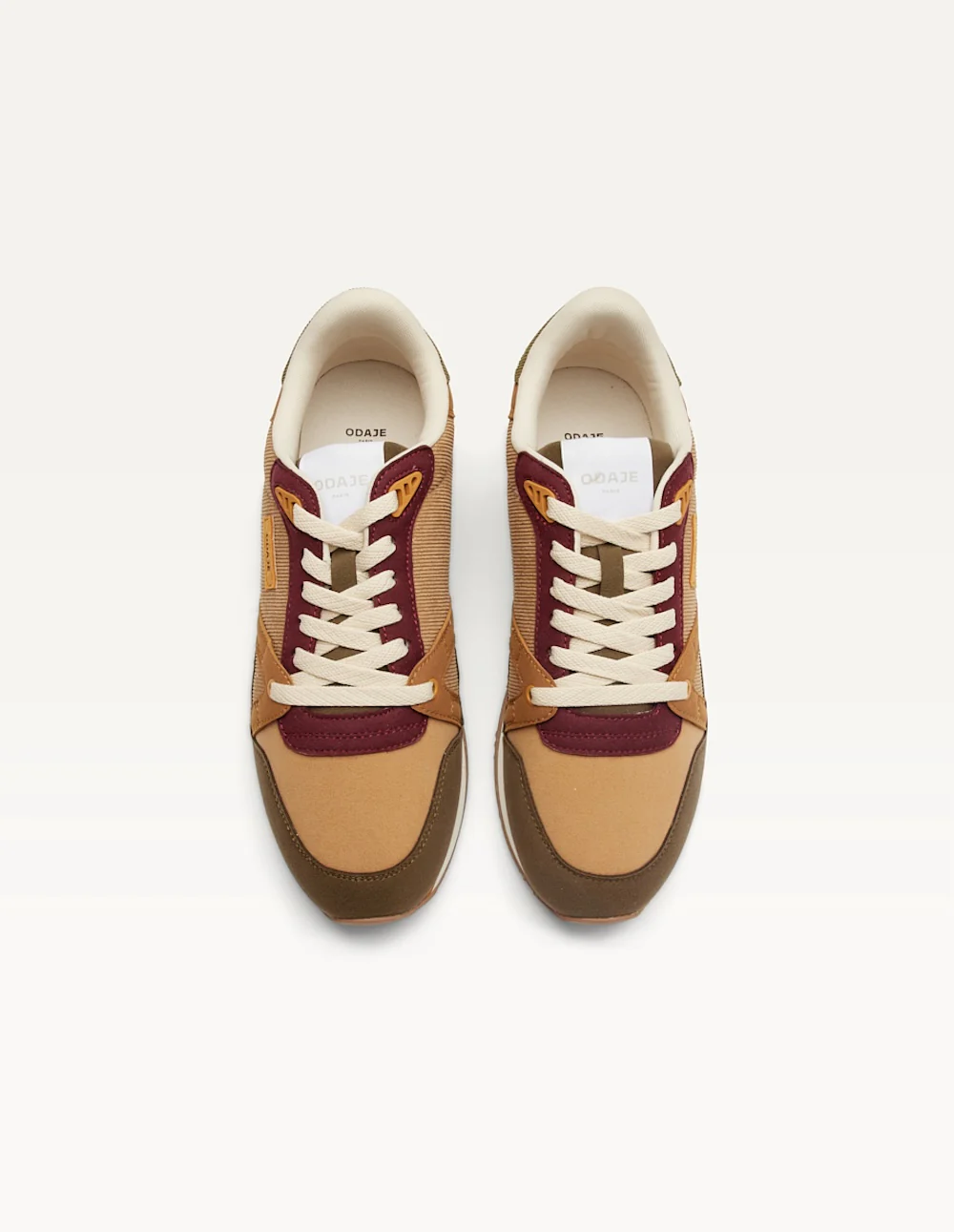 Baskets basses André - Kaki beige marron clair - Image 6