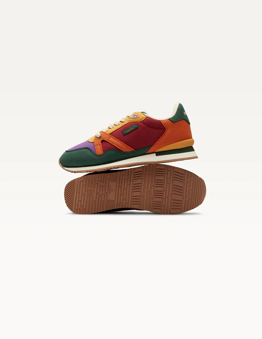 Baskets basses Andrée - Canard violet orange - Image 4