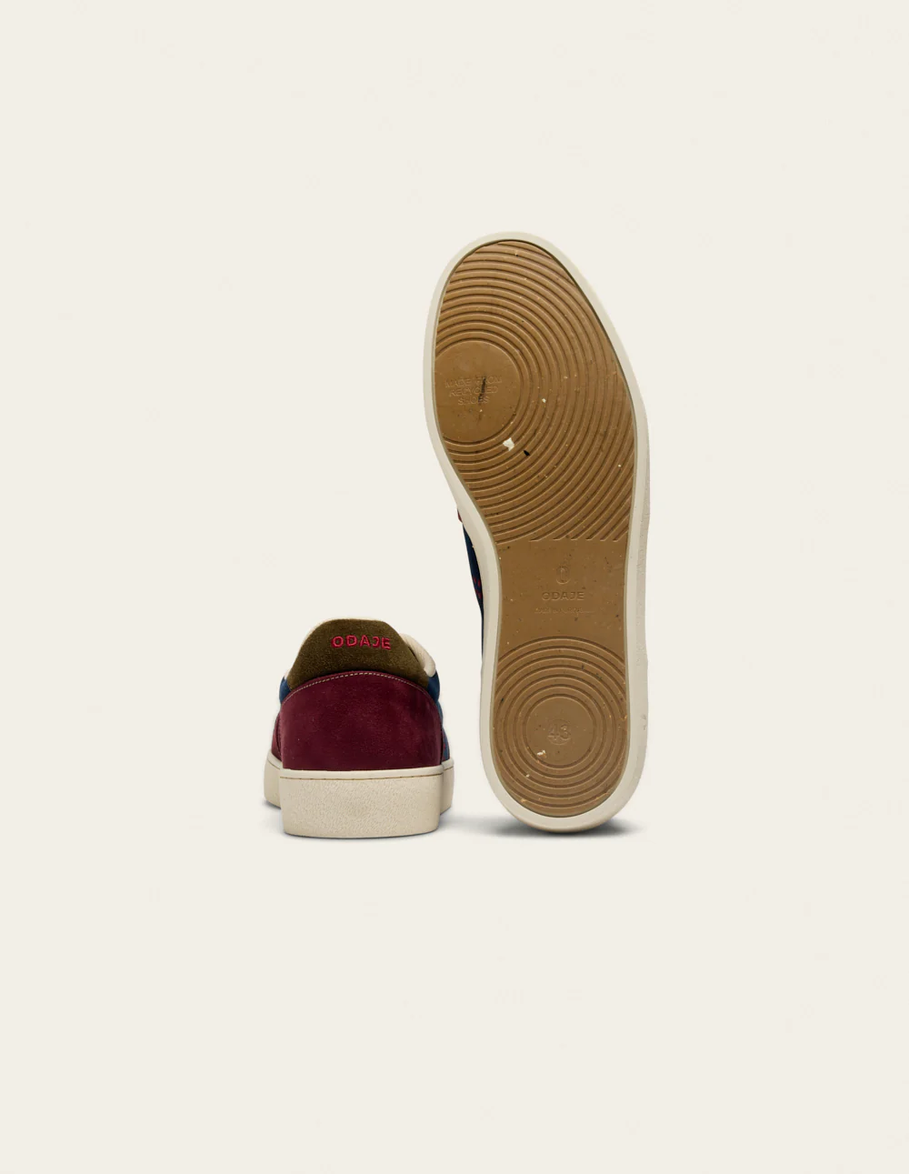 Baskets basses Arthur - Pourpre beige kaki - Image 8