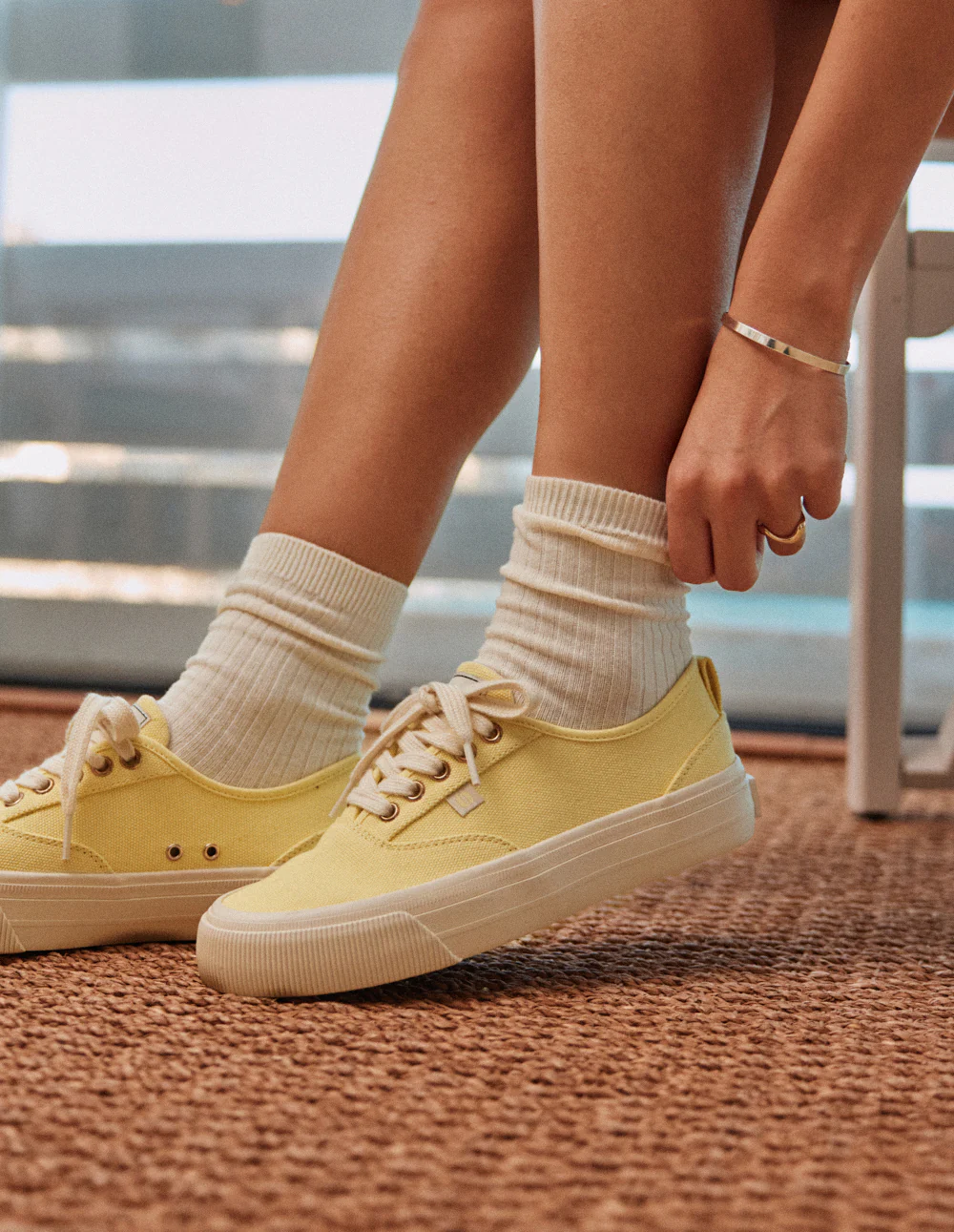 Baskets basses Asila - Citron