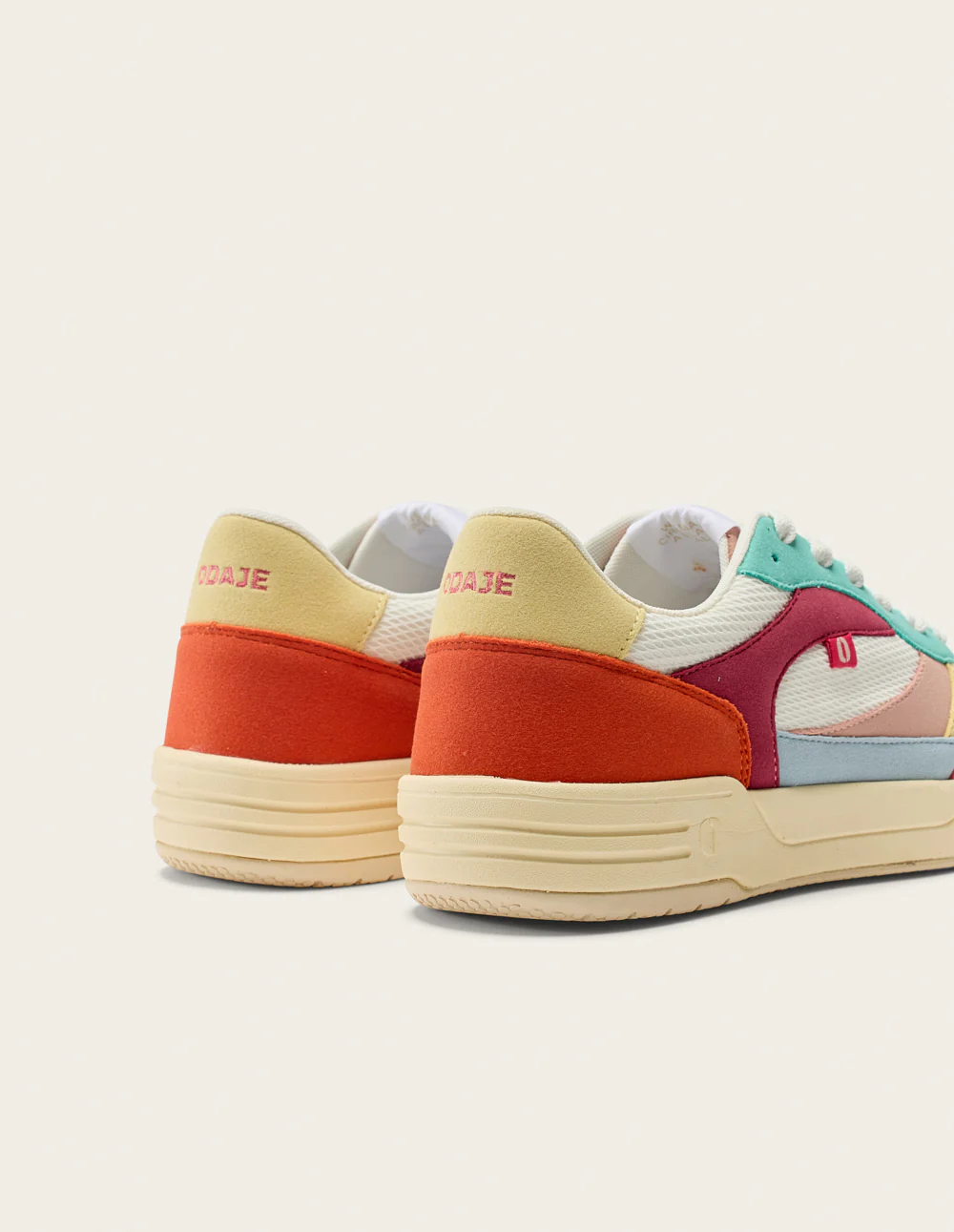 Baskets basses Axelle - Rose citron blanc - Image 6
